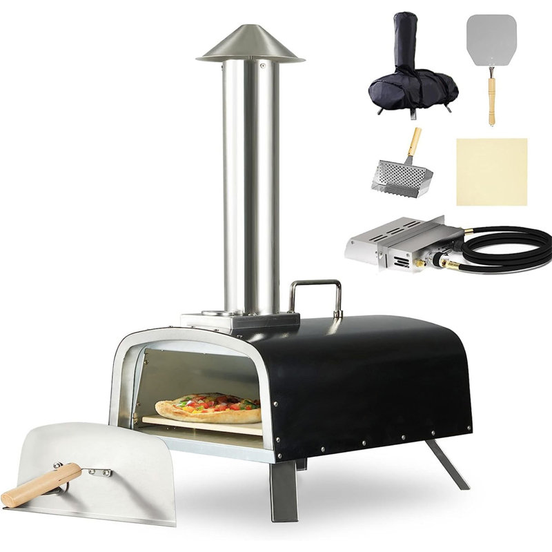 PIZZELLO 12inch Pizza Oven Propane & Wood Fired Pizza Maker MultiFuel